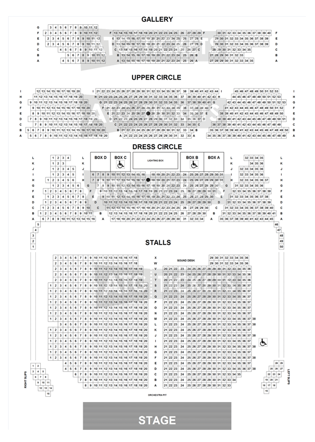Empire Theatre Liverpool Seating Chart